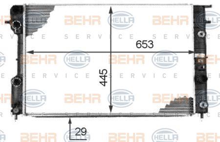 Behr-Hella 8MK 376 718-661 Radiator, engine cooling 8MK376718661