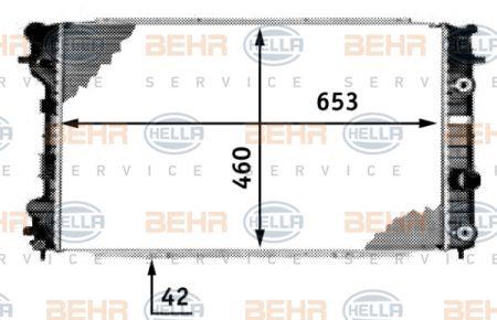 Behr-Hella 8MK 376 718-681 Radiator, engine cooling 8MK376718681