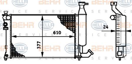 Behr-Hella 8MK 376 719-501 Radiator, engine cooling 8MK376719501
