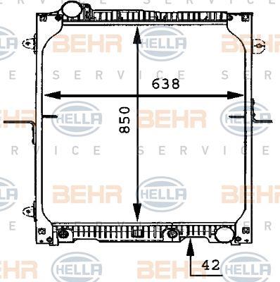  8MK 376 721-181 Radiator, engine cooling 8MK376721181