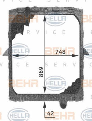  8MK 376 721-501 Radiator, engine cooling 8MK376721501