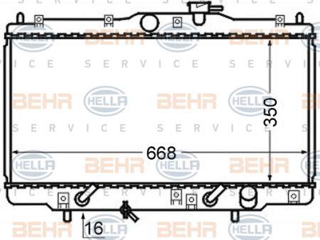 Behr-Hella 8MK 376 724-511 Radiator, engine cooling 8MK376724511