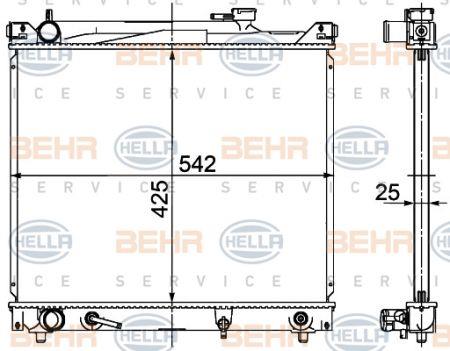Behr-Hella 8MK 376 726-471 Radiator, engine cooling 8MK376726471