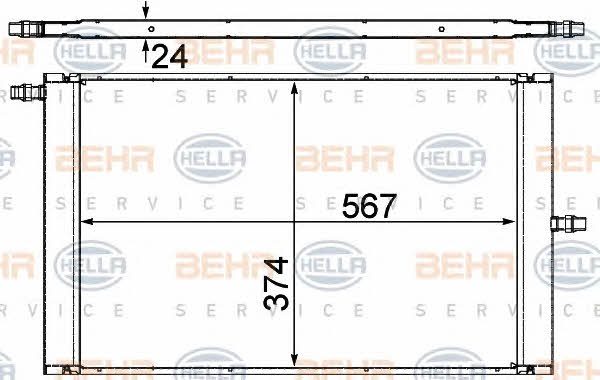 Behr-Hella 8MK 376 727-511 Radiator, engine cooling 8MK376727511