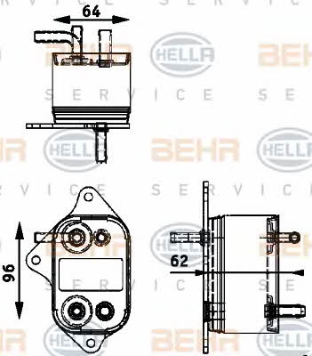 Behr-Hella 8MK 376 745-011 Radiator, engine cooling 8MK376745011