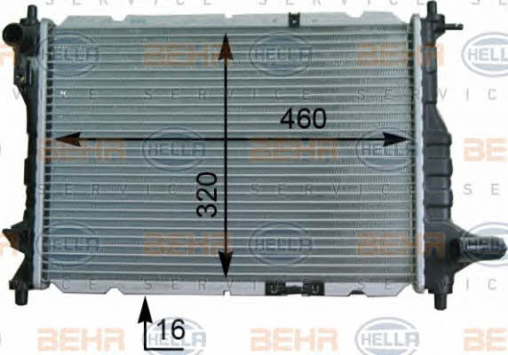 Behr-Hella 8MK 376 748-721 Radiator, engine cooling 8MK376748721