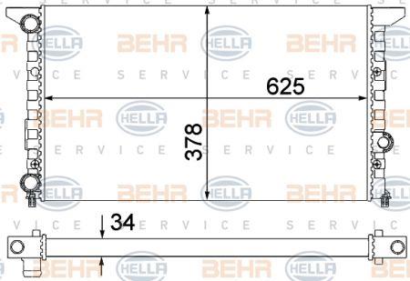 Behr-Hella 8MK 376 753-271 Radiator, engine cooling 8MK376753271