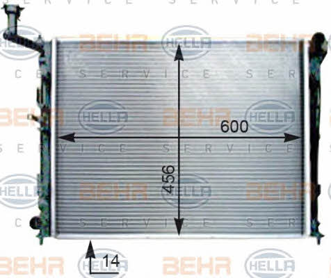 Behr-Hella 8MK 376 754-521 Radiator, engine cooling 8MK376754521