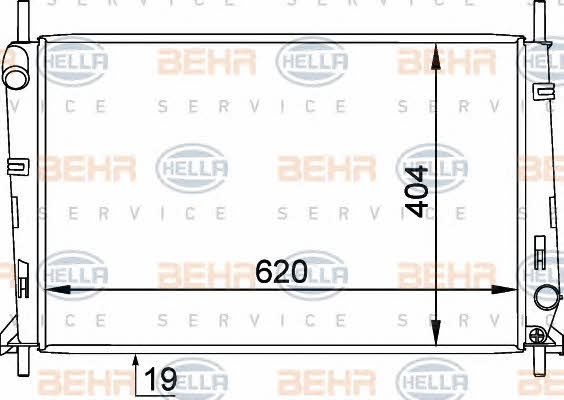 Behr-Hella 8MK 376 754-791 Radiator, engine cooling 8MK376754791