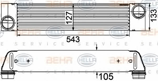 Behr-Hella 8ML 376 746-501 Intercooler, charger 8ML376746501