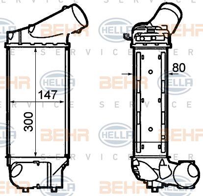 Behr-Hella 8ML 376 760-731 Intercooler, charger 8ML376760731