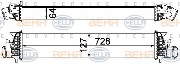 Behr-Hella 8ML 376 762-171 Intercooler, charger 8ML376762171