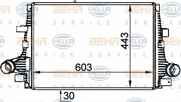 Behr-Hella 8ML 376 765-061 Intercooler, charger 8ML376765061