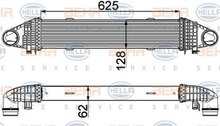 Behr-Hella 8ML 376 777-091 Intercooler, charger 8ML376777091