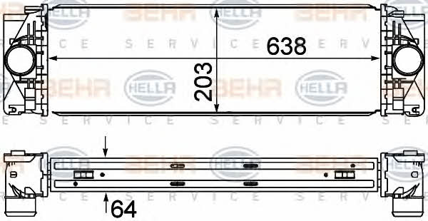 Behr-Hella 8ML 376 777-404 Intercooler, charger 8ML376777404