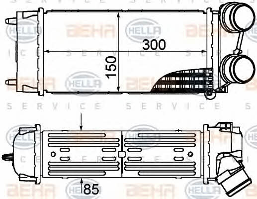 Behr-Hella 8ML 376 899-241 Intercooler, charger 8ML376899241