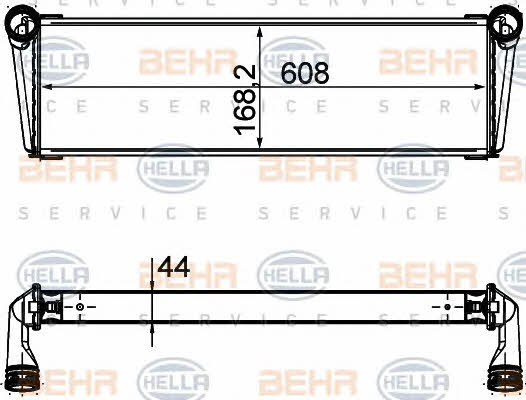 Behr-Hella 8MK 376 756-541 Radiator, engine cooling 8MK376756541