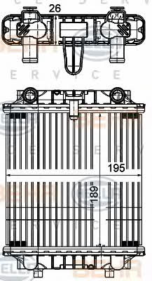 Behr-Hella 8MK 376 756-691 Intercooler, charger 8MK376756691