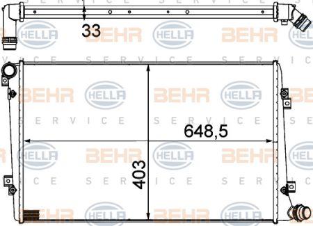Behr-Hella 8MK 376 756-701 Radiator, engine cooling 8MK376756701