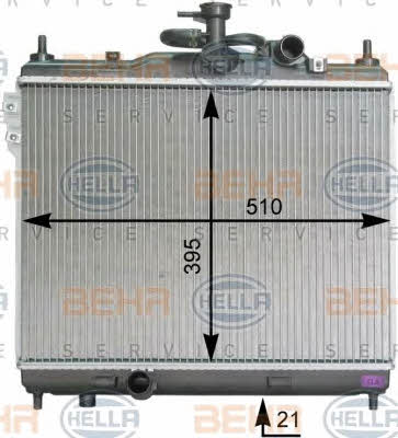 Behr-Hella 8MK 376 762-021 Radiator, engine cooling 8MK376762021