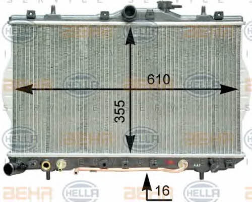 Behr-Hella 8MK 376 762-051 Radiator, engine cooling 8MK376762051