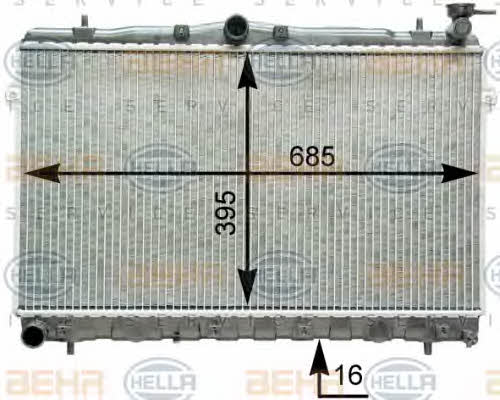 Behr-Hella 8MK 376 762-081 Radiator, engine cooling 8MK376762081