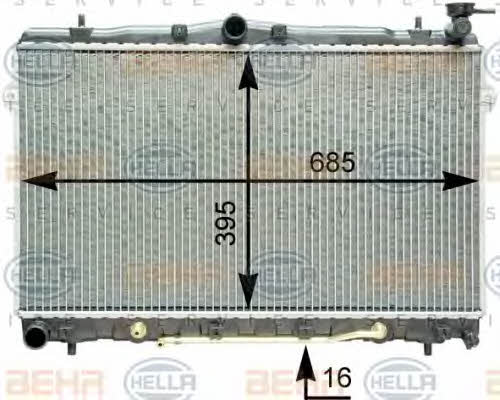 Behr-Hella 8MK 376 762-091 Radiator, engine cooling 8MK376762091
