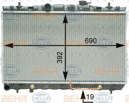 Behr-Hella 8MK 376 762-121 Radiator, engine cooling 8MK376762121