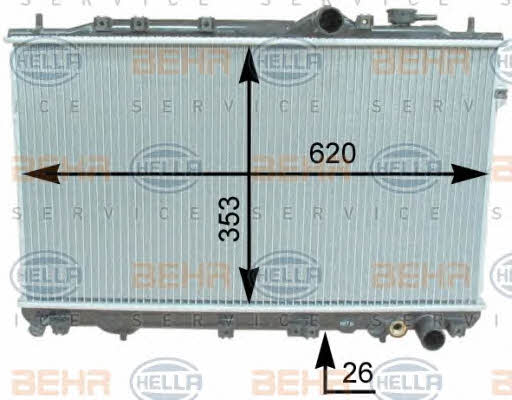 Behr-Hella 8MK 376 762-151 Radiator, engine cooling 8MK376762151
