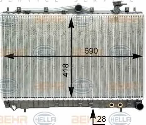 Behr-Hella 8MK 376 762-211 Radiator, engine cooling 8MK376762211