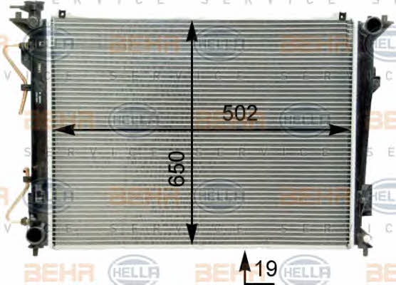 Behr-Hella 8MK 376 762-251 Radiator, engine cooling 8MK376762251