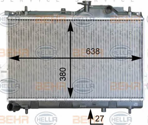 Behr-Hella 8MK 376 762-301 Radiator, engine cooling 8MK376762301