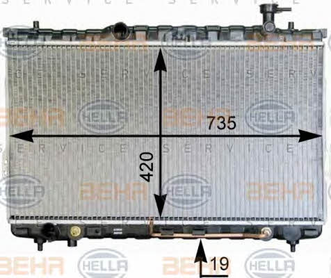 Behr-Hella 8MK 376 762-341 Radiator, engine cooling 8MK376762341