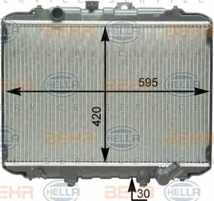 Behr-Hella 8MK 376 762-371 Radiator, engine cooling 8MK376762371