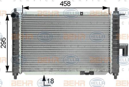 Behr-Hella 8MK 376 762-521 Radiator, engine cooling 8MK376762521