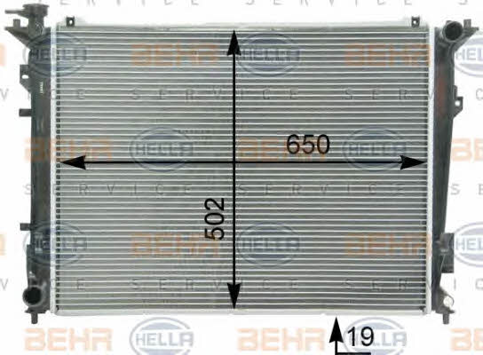 Behr-Hella 8MK 376 763-221 Radiator, engine cooling 8MK376763221