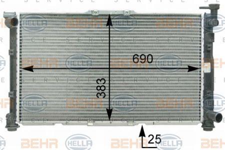 Behr-Hella 8MK 376 763-461 Radiator, engine cooling 8MK376763461