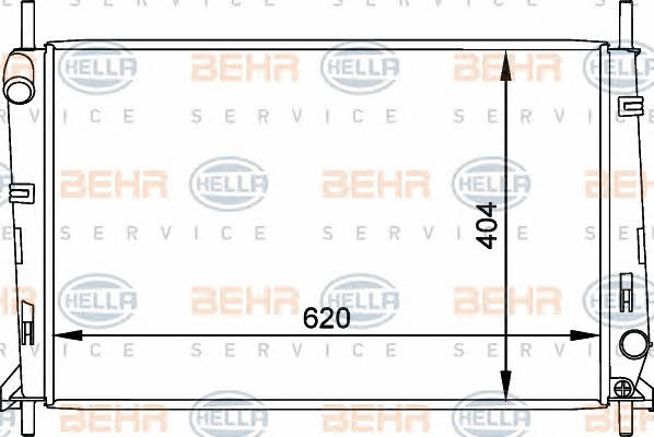 Behr-Hella 8MK 376 764-051 Radiator, engine cooling 8MK376764051