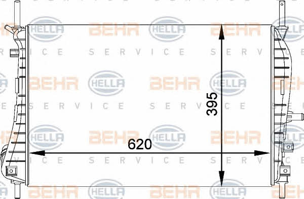 Behr-Hella 8MK 376 764-231 Radiator, engine cooling 8MK376764231