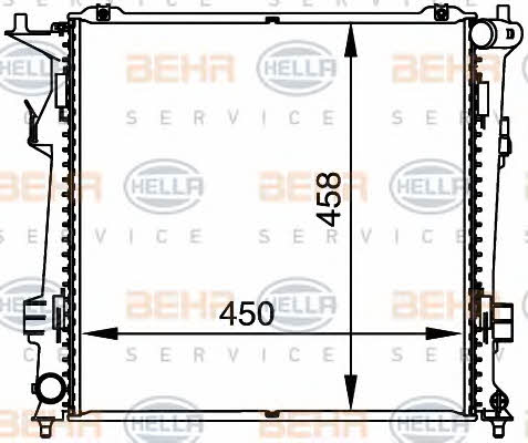 Behr-Hella 8MK 376 764-461 Radiator, engine cooling 8MK376764461