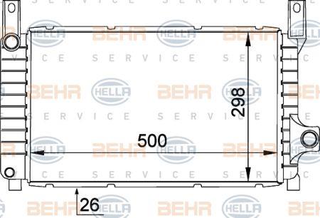 Behr-Hella 8MK 376 764-481 Radiator, engine cooling 8MK376764481