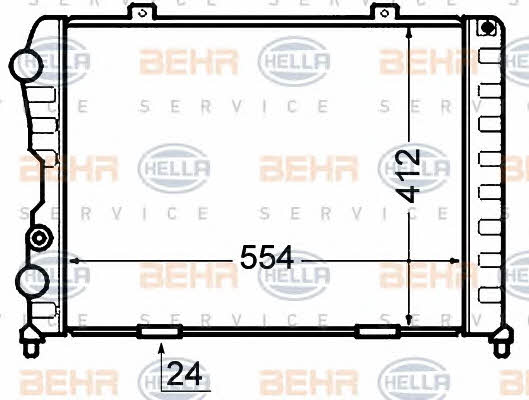 Behr-Hella 8MK 376 766-001 Radiator, engine cooling 8MK376766001
