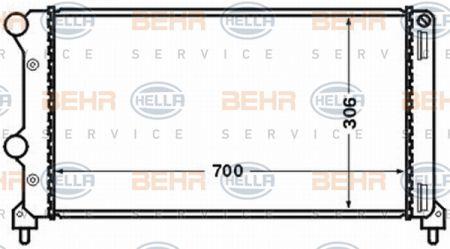Behr-Hella 8MK 376 767-701 Radiator, engine cooling 8MK376767701