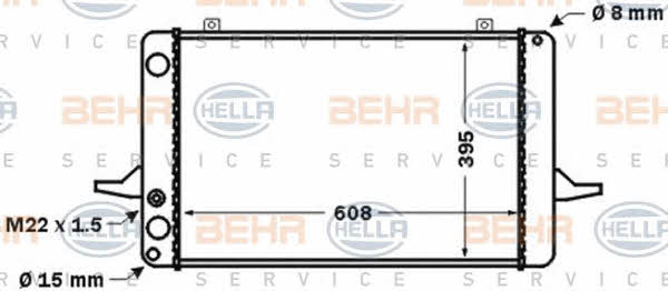 Behr-Hella 8MK 376 768-051 Radiator, engine cooling 8MK376768051