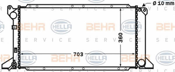 Behr-Hella 8MK 376 768-181 Radiator, engine cooling 8MK376768181