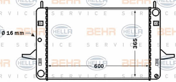Behr-Hella 8MK 376 768-191 Radiator, engine cooling 8MK376768191