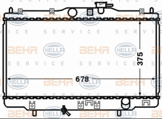 Behr-Hella 8MK 376 768-261 Radiator, engine cooling 8MK376768261