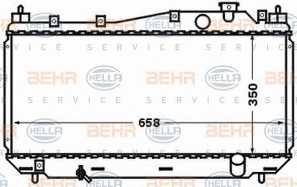 Behr-Hella 8MK 376 768-291 Radiator, engine cooling 8MK376768291
