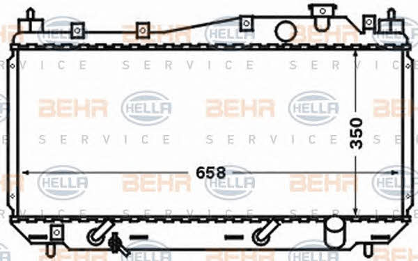Behr-Hella 8MK 376 768-301 Radiator, engine cooling 8MK376768301