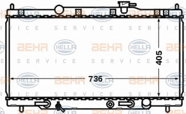 Behr-Hella 8MK 376 768-321 Radiator, engine cooling 8MK376768321